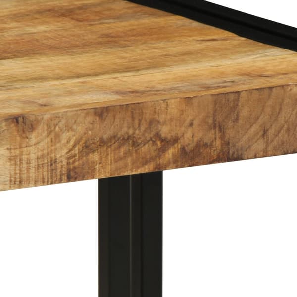 vidaXL Kaffebord 40x50x38 cm Solid Grovt Mangotre