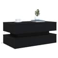 Miniatyrbillede 6 af 11: vidaXL sofabord med LED-lys 90x50x40 cm sort egetræsfarve