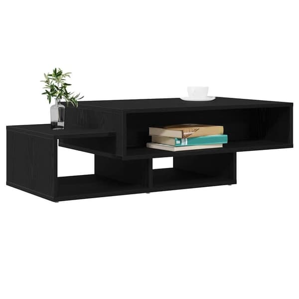 vidaXL Salongbord svart eik 105x55x32 cm konstruert tre