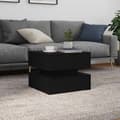 Miniatyrbild 5 av 11: vidaXL Soffbord med LED svart ek 50x50x40 cm