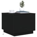 Miniatyrbillede 6 af 11: vidaXL sofabord med LED-lys 50x50x40 cm sort egetræsfarve