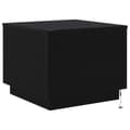 Miniatyrbillede 9 af 11: vidaXL sofabord med LED-lys 50x50x40 cm sort egetræsfarve