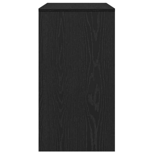 vidaXL Avlastningsbord svart ek 89x41x76,5 cm konstruerat trä