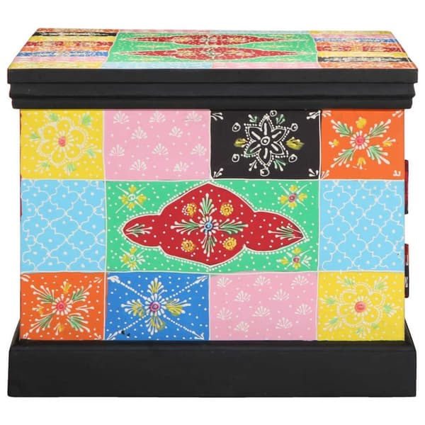 vidaXL Soffbord flerfärgat 90x50x40 cm massivt trä mango