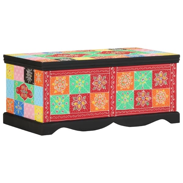 vidaXL Soffbord flerfärgat 90x50x40 cm massivt trä mango