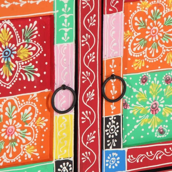 vidaXL Soffbord flerfärgat 90x50x40 cm massivt trä mango