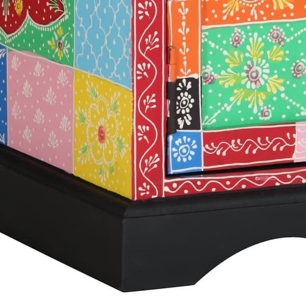 vidaXL Soffbord flerfärgat 90x50x40 cm massivt trä mango
