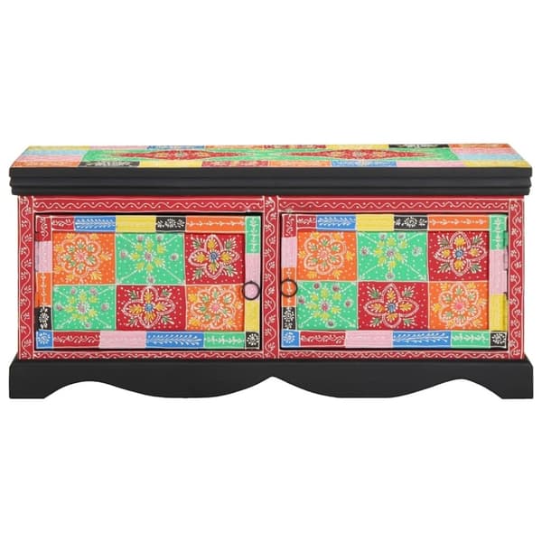 vidaXL Soffbord flerfärgat 90x50x40 cm massivt trä mango