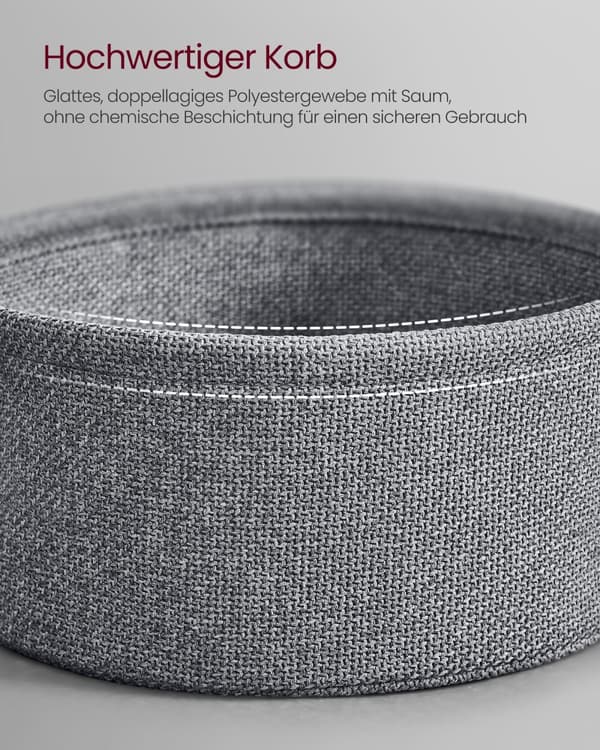 Soffbord, VASAGLE, 75 cm i diameter, Bläcksvart-Skiffergrå.