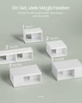 Miniatyrbillede 3 af 5: Sofabord, VASAGLE, 30x60x40 cm, Sne Hvid