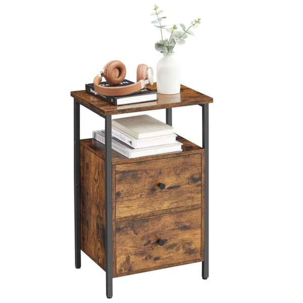 Sidobord, VASAGLE LET521B01, 38x28x60 cm, Svart