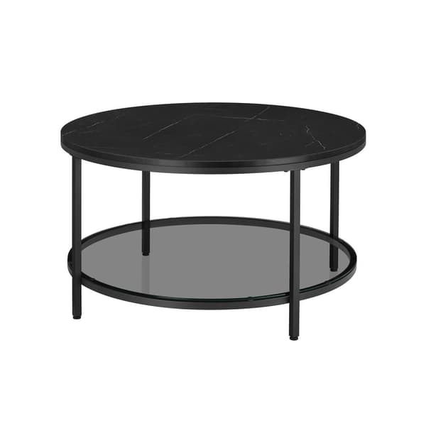 Soffbord, VASAGLE, 80x46 cm, Svart