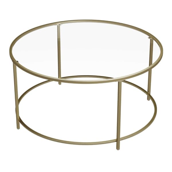 Sofabord, VASAGLE, 84x84 cm, Guld