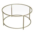 Miniatyrbillede 6 af 7: Sofabord, VASAGLE, 84x84 cm, Guld