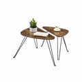 Miniatyrbillede 2 af 6: Kaffebordssæt, VASAGLE LNT012B01, Vintage Brun-Sort
