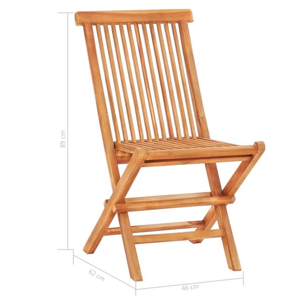 Caféset 3 delar med blåa dynor massiv teak
