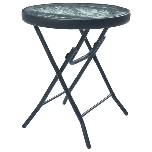 Caféset 3 delar svart stål