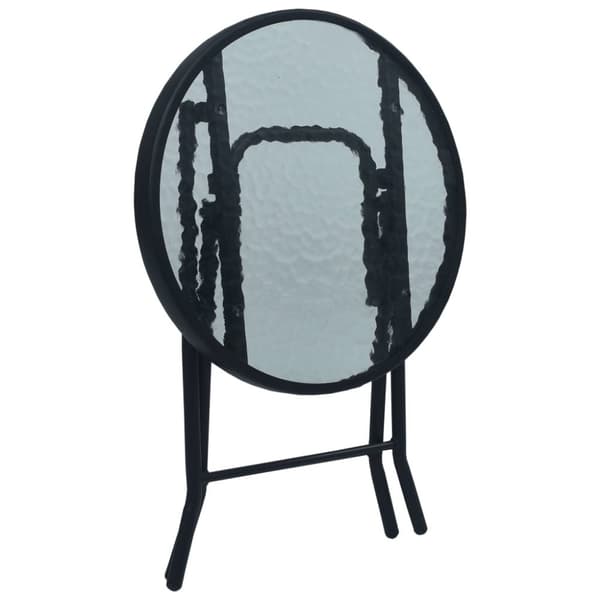 Caféset 3 delar svart stål
