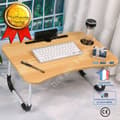 Miniatyrbild 1 av 4: TD® Sängbord sovsal laptopbord studentstudie hopfällbart skrivbord litet bord enkelt sovrum latabord