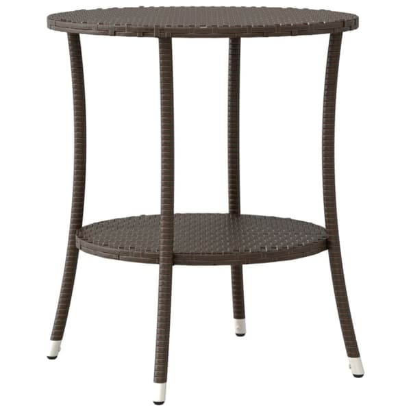 Bistrogrupp med dynor 3 delar brun konstrotting