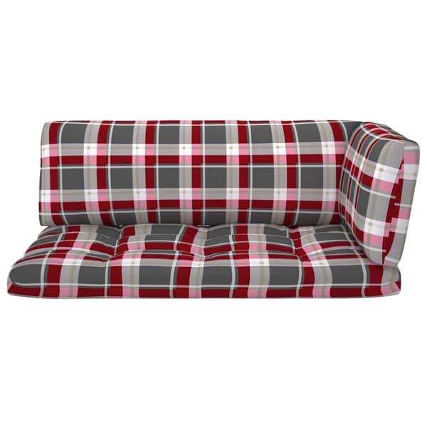 Pallsoffa 2-sits med dynor svart impregnerad furu