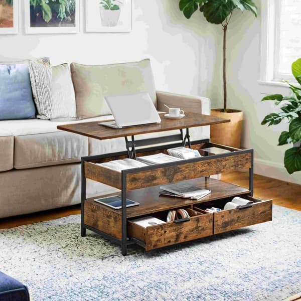 Soffbord - höjd -justerbar bordsskiva, modern design