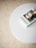 Miniatyrbillede 5 af 6: Rootz Moderne sofabord - højglans bord - rund overflade - alsidig brug - 60 cm x 60 cm x 30 cm