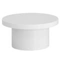 Miniatyrbillede 1 af 6: Rootz Moderne sofabord - højglans bord - rund overflade - alsidig brug - 60 cm x 60 cm x 30 cm