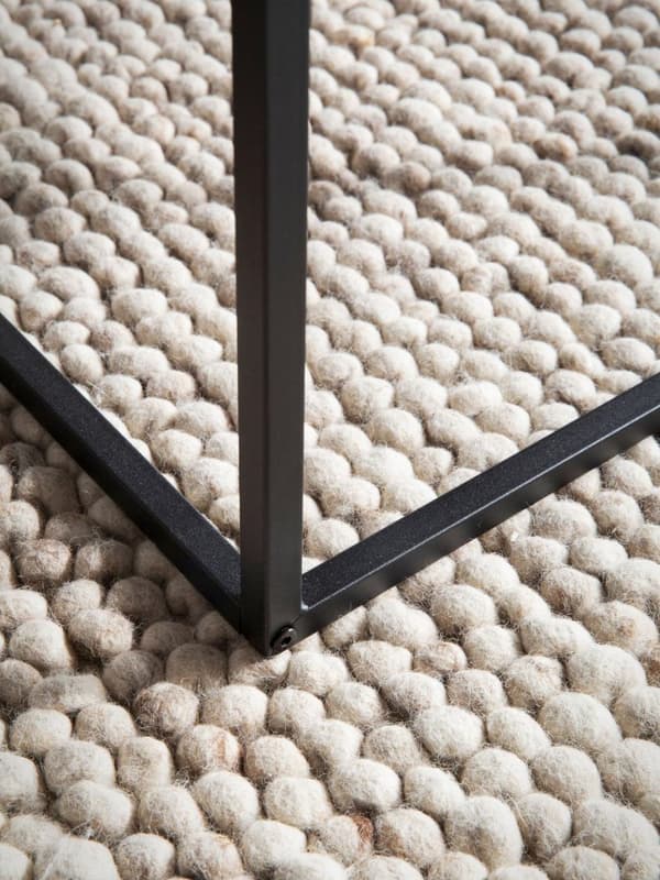 Rootz Modern soffbord - Matt Black Look - Styliskt svart soffbord - Robust metallram - 120 cm x 60 cm x 38 cm