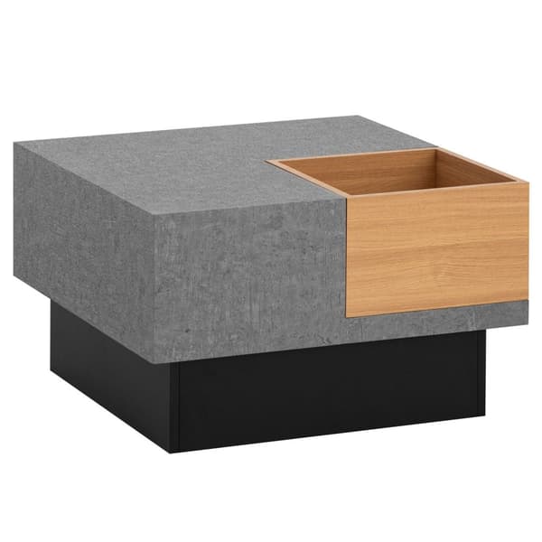 Rootz Square Sofabord - Moderne sofabord - Stilfuld stuebord - Rigelig opbevaring - 65 cm x 65 cm x 40 cm