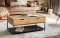 Miniatyrbillede 3 af 6: Rootz Stilfuld sofabord - Moderne sofabord - Rektangulært bord - Ekstra opbevaring og elegance - 90 cm x 50 cm x 40 cm