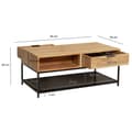 Miniatyrbillede 4 af 6: Rootz Stilfuld sofabord - Moderne sofabord - Rektangulært bord - Ekstra opbevaring og elegance - 90 cm x 50 cm x 40 cm