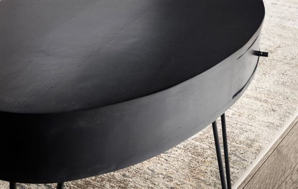 Rootz Modern soffbord - Ovalbord - Styliskt mittpunkt - Extra förvaring - 100 cm x 50 cm x 40 cm