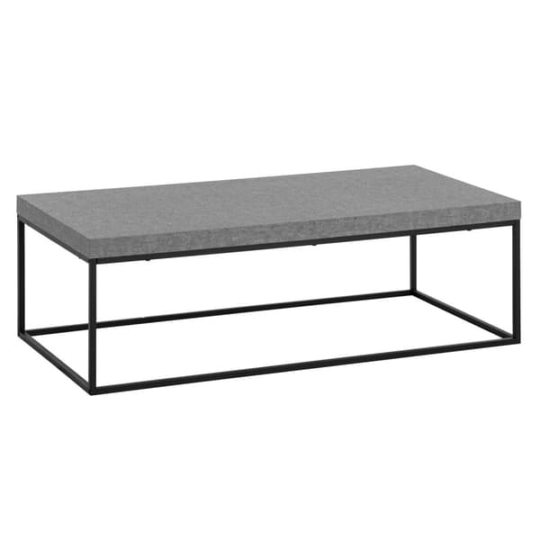 Rootz -moderni sohvapöytä - nykyaikainen pöytä - iso pöytä - vankka metallikehys - 120 cm x 60 cm x 38cm - liukumisen vastaiset tyynyt