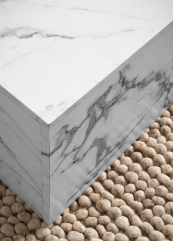 Rootz Modern soffbord - Matt White Look - 2 Level Storage - Extra utrymme för tillbehör - 120 cm x 60 cm x 40 cm