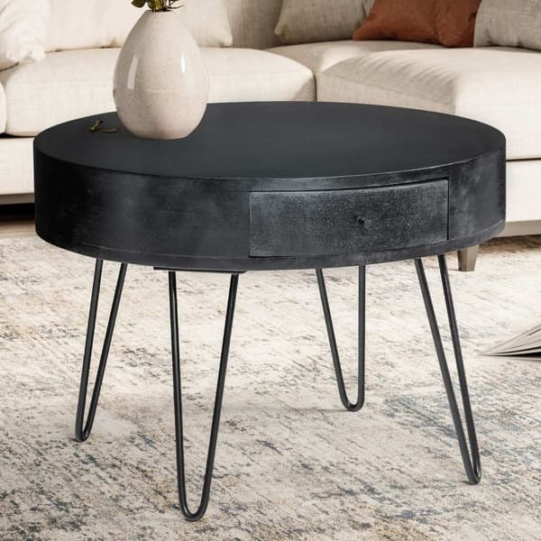 Rootz Moderne sofabord - Slående sofabord - Round Storage Table - Unik design - 60 cm x 60 cm x 43 cm