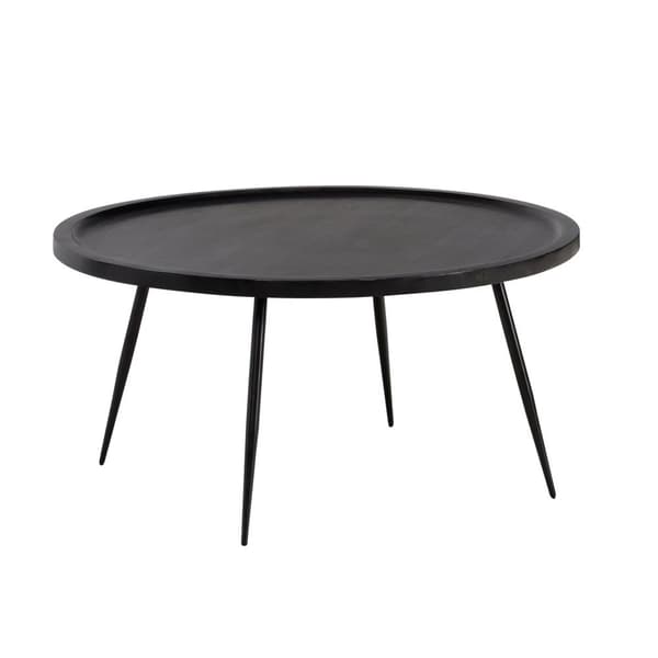 Rootz Pyöreä sohvapöytä - Pyöreä sohvapöytä - puinen keskipöytä - käsintehty eleganssi - 75 cm x 75 cm x 38 cm