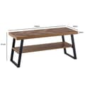 Miniatyrbillede 4 af 11: Rootz rektangulær sofabord - moderne softs - brunt, sort look - rigelig opbevaring - 100 cm x 40 cm x 41 cm