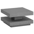 Miniatyrbillede 1 af 6: Rootz Square sofabord - Moderne centerbord - Matt Concrete Design - Rigelig opbevaring - 60 cm x 60 cm x 34 cm