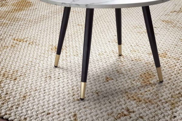 Rootz Modern Round soffbord - Accentbord - vardagsrumsbord - vitt look - Elegant design - 60 cm x 60 cm x 41 cm
