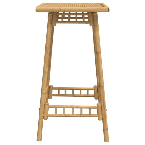 Barbord för utomhusbruk fyrkantigt 55x55x100 cm bambu