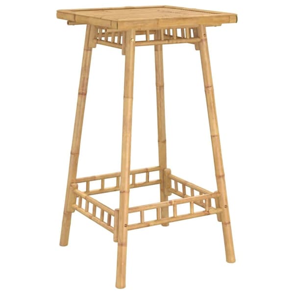 Barbord för utomhusbruk fyrkantigt 55x55x100 cm bambu