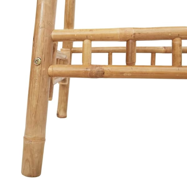 Barbord för utomhusbruk fyrkantigt 55x55x100 cm bambu