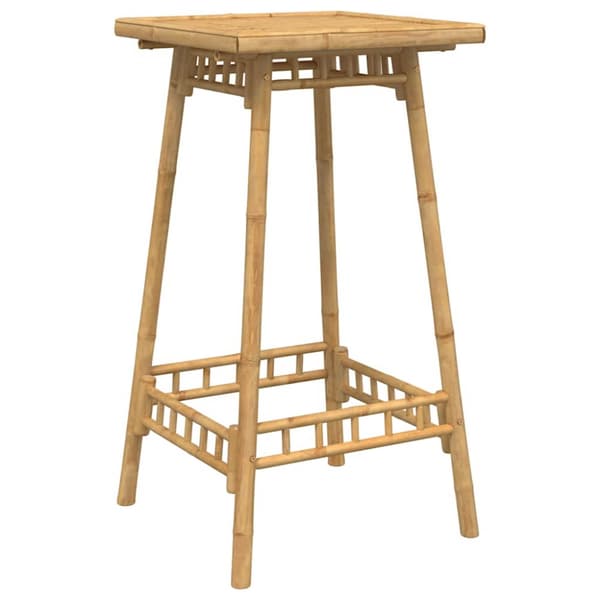 Barbord för utomhusbruk fyrkantigt 55x55x100 cm bambu