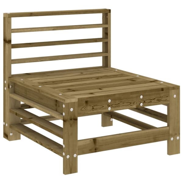 Loungegrupp med dynor 5 delar impregnerad furu
