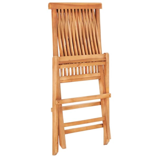 Caféset 3 delar med svarta dynor massiv teak