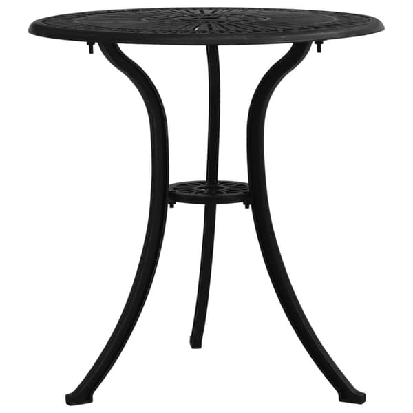 Caféset 3 delar gjuten aluminium svart