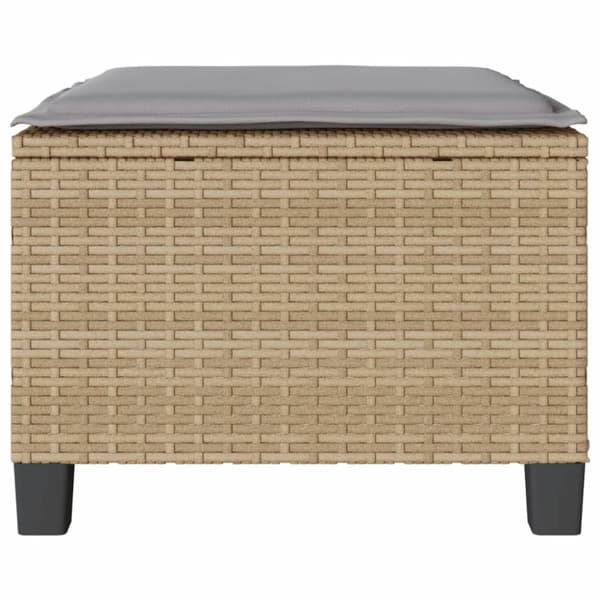Bistrogrupp med dynor 3 delar beige konstrotting