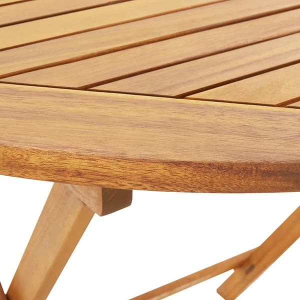 Matgrupp för trädgården 5 delar taupe tyg och massivt trä