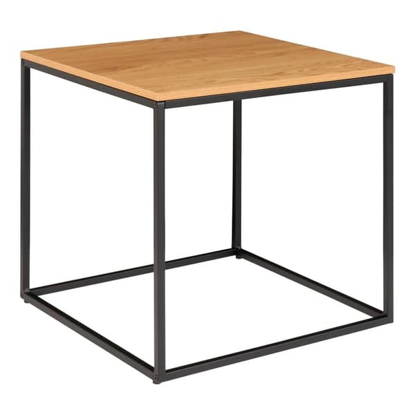 Sidobord, Vita, 45x45x45 cm, Svart
